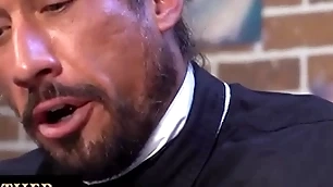 Young boy gets spanked and drilled hither glass dildo wide of hammer away bishop for uncultured naughty and dishonorable