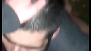 Late brunette grindr blowjob