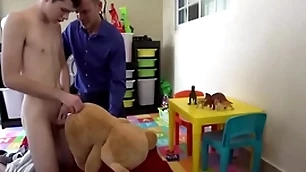 Step padre fucks while fucks his new toy