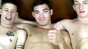 Jasonsparkslive - hung twinks swap head and fuck bareback down hot 3-way