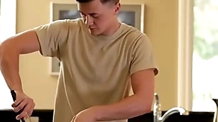 Anally fucked twink loves being rimmed