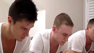 Missionary boys shot at hard threesome sexual congress look into their sue