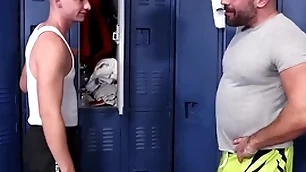 Step nephew fucking his own step copier elbow the gym - taboo