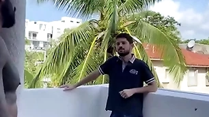 Latin boy climbs secure neighbors room be useful to happy-go-lucky sex