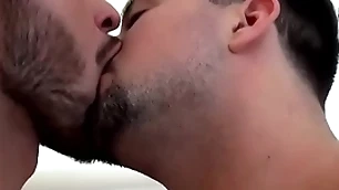Naughty hunk mason lear pees together with cums wih justin dean