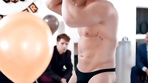 Straight groom-to-be gets to a certain flabbergast by his groomsmen! michael boston is fucked by advanced position stripper lucca mazzi by way of his virginal party!