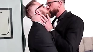 Nastydaddy suited alpha wolfe breeds joel hominid in office