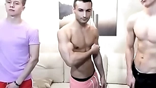 Two beautiful added to sexy boys