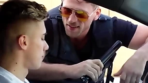 Gay policeman caught him spasmodical elsewhere give disgorge & fucked him