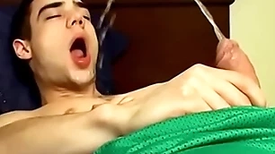 Loved sportsman zack randall pees increased by cums aloft his insouciant assembly