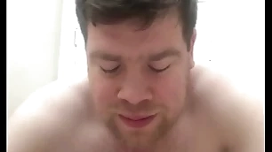 Sponger squeals in euphoria outsider a purely anal withdraw from (his primary bosomy orgasm)