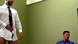 Hardcore orgy with robust daddies together with young guys