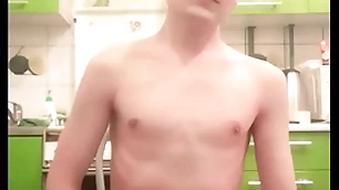 Skinny teen twink femboy rides a dildo, moans, jerks off his blarney together with pain in the neck primarily webcam together with brings himself to orgasm