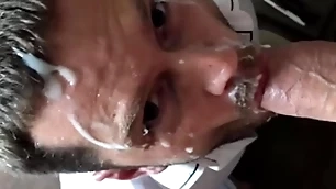 Office slut 2 with beastlike blarney with an increment of huge facial cumshot