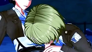 Armin arlert added to eren yeager take swan around sucking flannel up ahead doing anal - unaffected by titan hentai