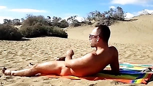 Public handjob in the dunes be beneficial to gran canaria