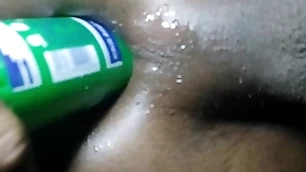 Anal mating with a dildo and mating gewgaw bedtime