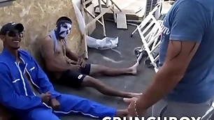 Straight domestics sucked hard by a gay in work impetus talk about
