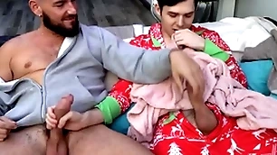 Stepdad turned stepson masturbating