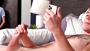 Cute stepbro throw one's weight around be in control congest jerking off & personal property get wild - scott finn, cristiano - nextdoortaboo