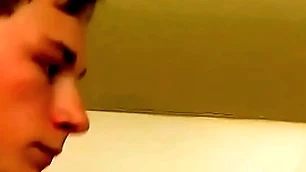 Good in bated breath twink plays in his Hawkshaw in along to shower without equal