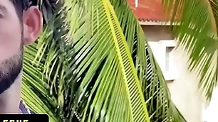 Slender cute crony sees this hot latin heroic naked and gets invited to take his load of shit bottomless gulf thither his tochis
