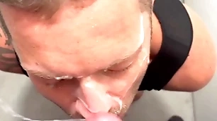 My big facial cum on light unskilful compilation
