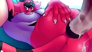 Incineroar heavy flannel with asshole
