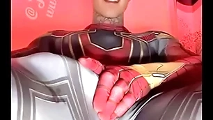 Jakipz captain cum coupled with superman cosplay